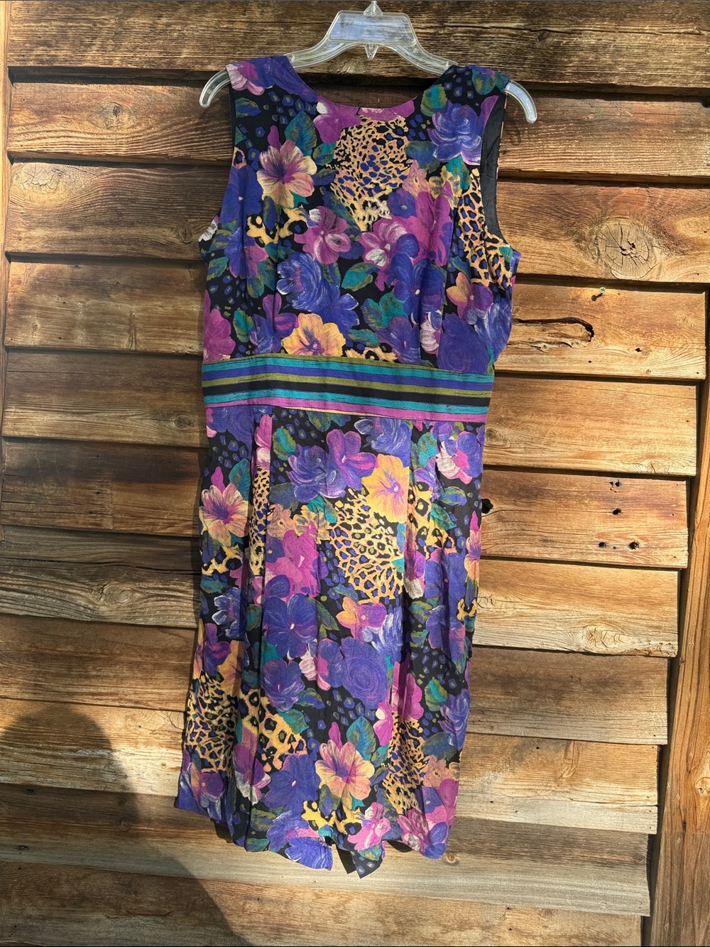 Positive attitude vintage dress open back